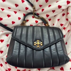 Black with gold hardware Tory Burch bag